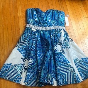 This is a beautiful size 12 authentic Badgley Mischka dress.